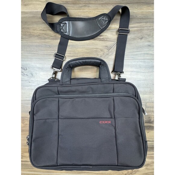 CODI LAPTOP COMPUTER BAG CARRY-ON BRIEFCASE PADDED 17" BLACK - GREAT CONDITION!! - Picture 1 of 8